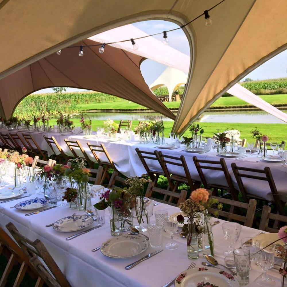 Stertent StellarLite - set 10 m - polyester Wit