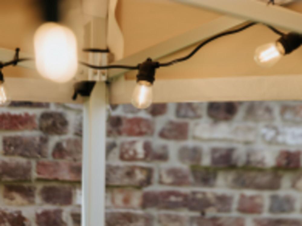 Føro Vintage guirlande lumineuse blanc chaud - set de 10 mètres avec 20 ampoules LED en plastique