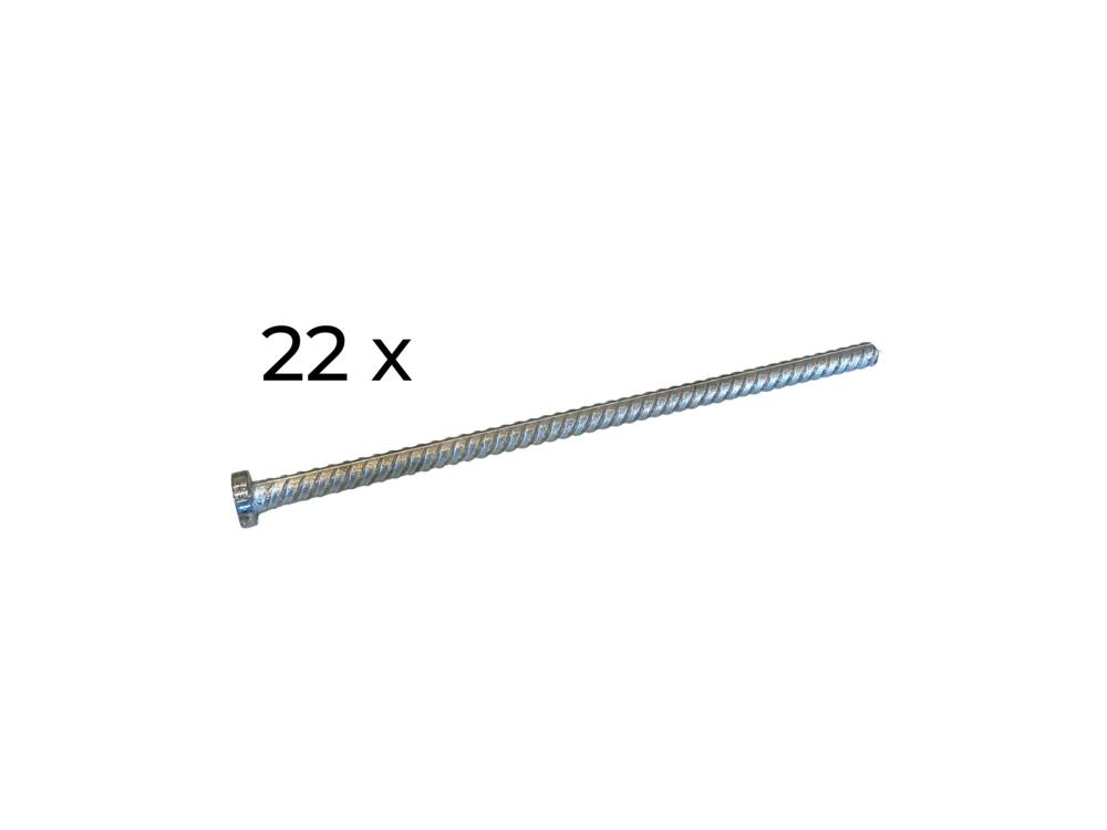 Set de piquetas (22) de 50 cm para carpa beduina 15 x 20 m 