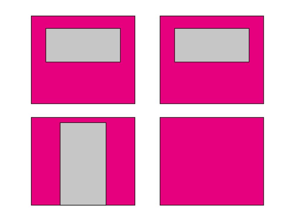 Faltzelt Seitenwandset mit Tragetasche - 4 x 4 m - Polyester Fluo rosa