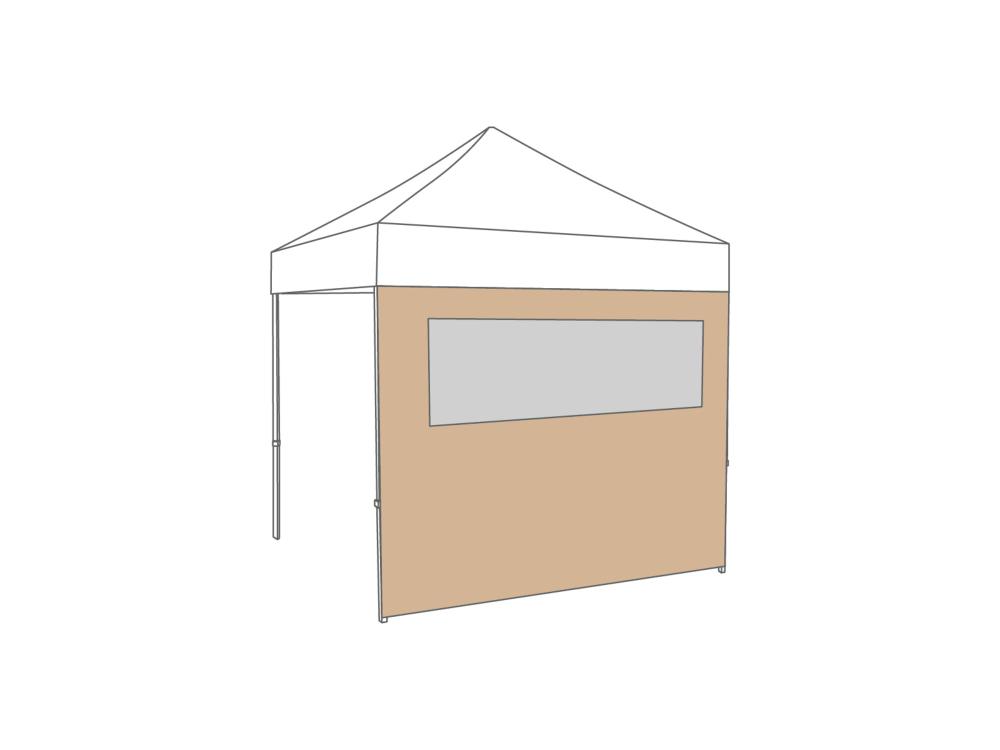 Folding tent Sidewall window - 2,5m - Polyester Desert Sand