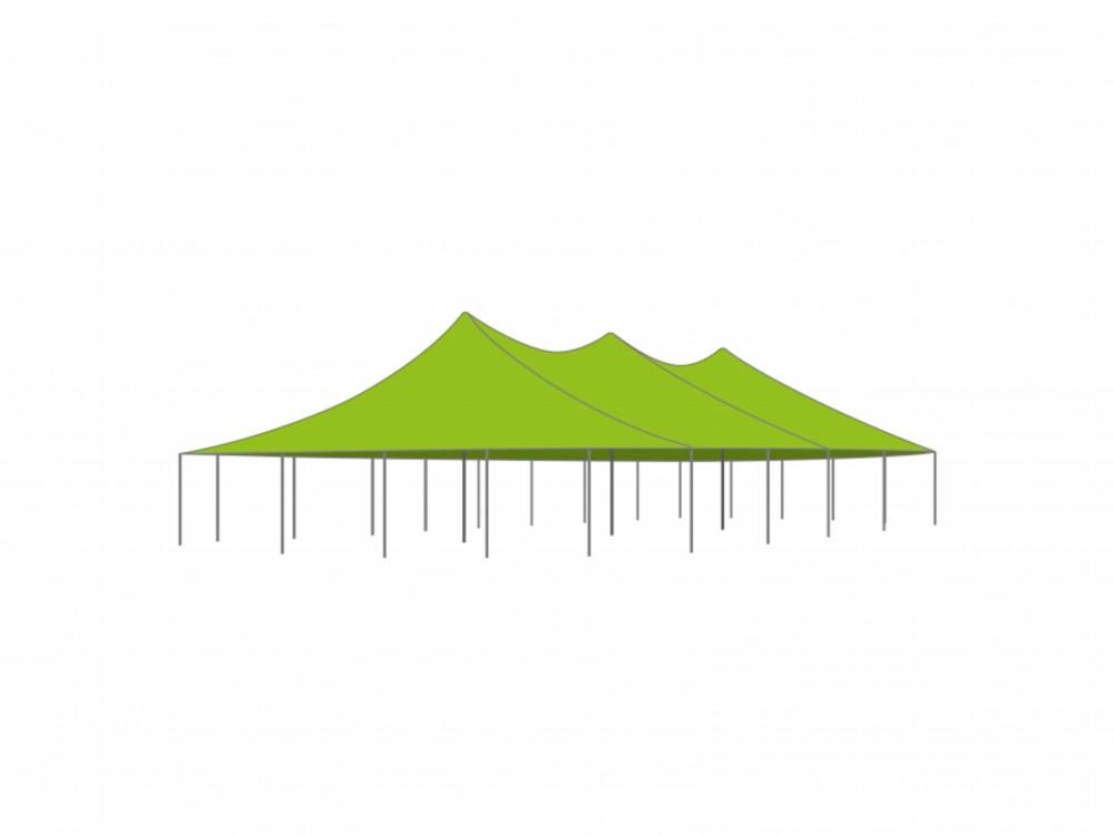 Sailcloth tent 14X26m - Passage height 2,44m