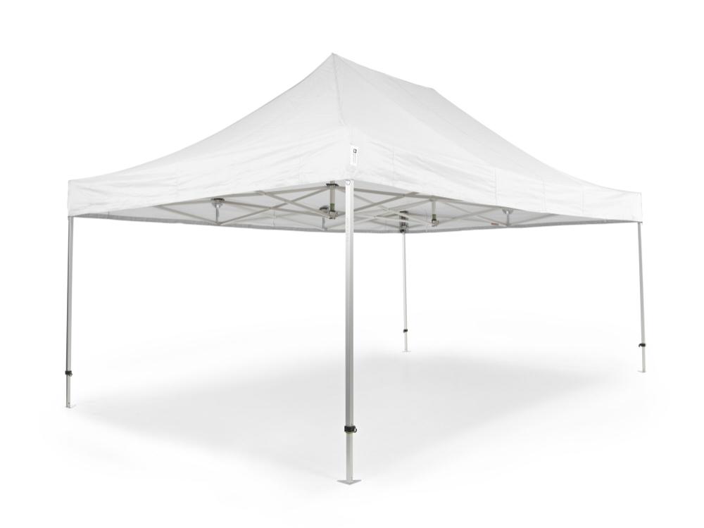 Vouwtent AluForce met dakzeil - 4x6m - Polyester Wit