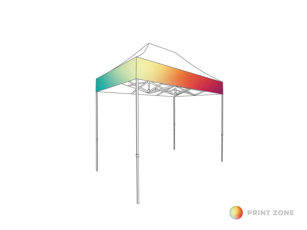 Impresión Sublimación Digital - Cenefa del techo - Carpa plegable - PVC Ligero- 2x3 m