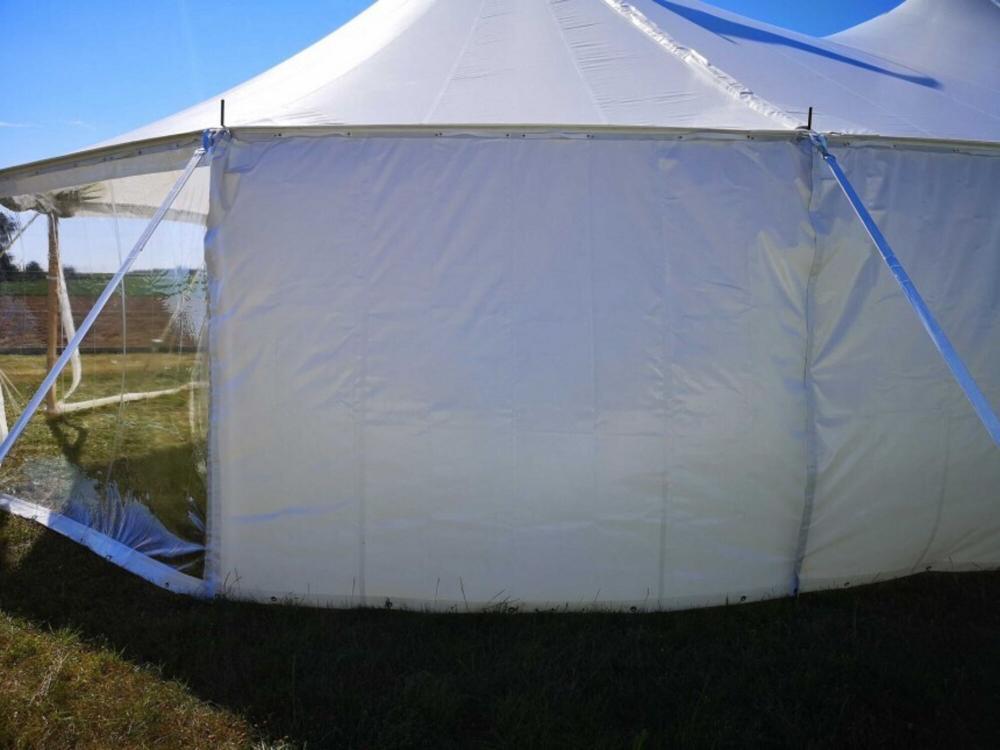 Sailcloth Seitenwand geschlossen - 2,44 m Weiß