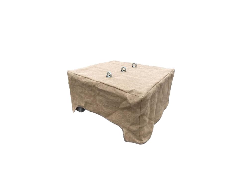 Hoes uit jute voor betonblok 650 kg