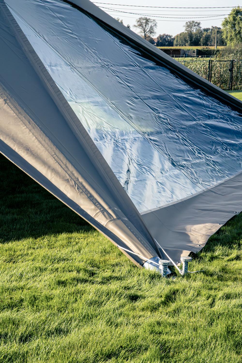 Star tent Stellar 7 plain - sidewall with panoramic window 15 m - White
