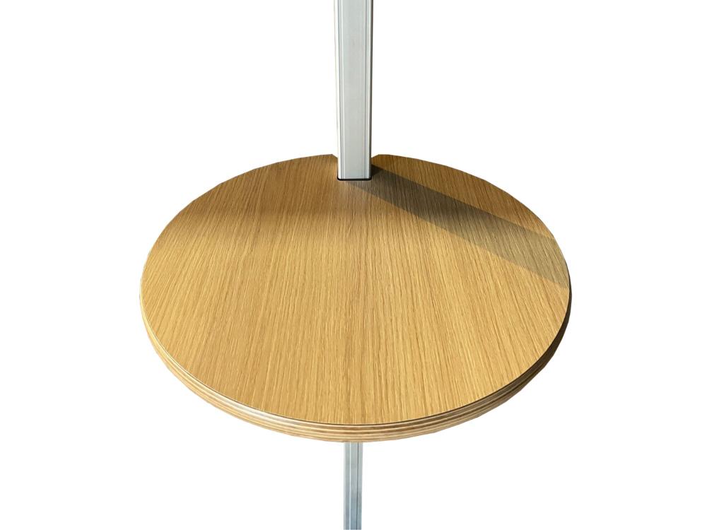 Runde Tischplatte aus Holz für Faltzelt