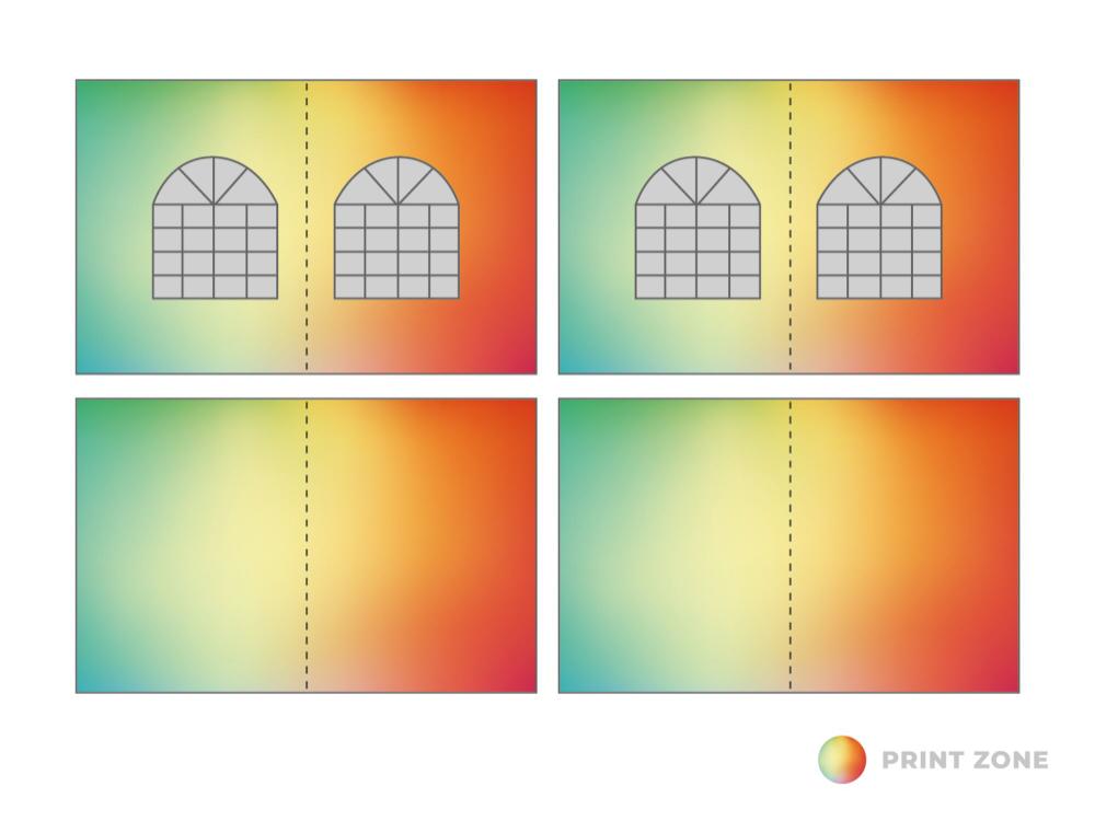 Pagodenzelt mit Kedernaht Seitenwandset 3x3m bedruckt