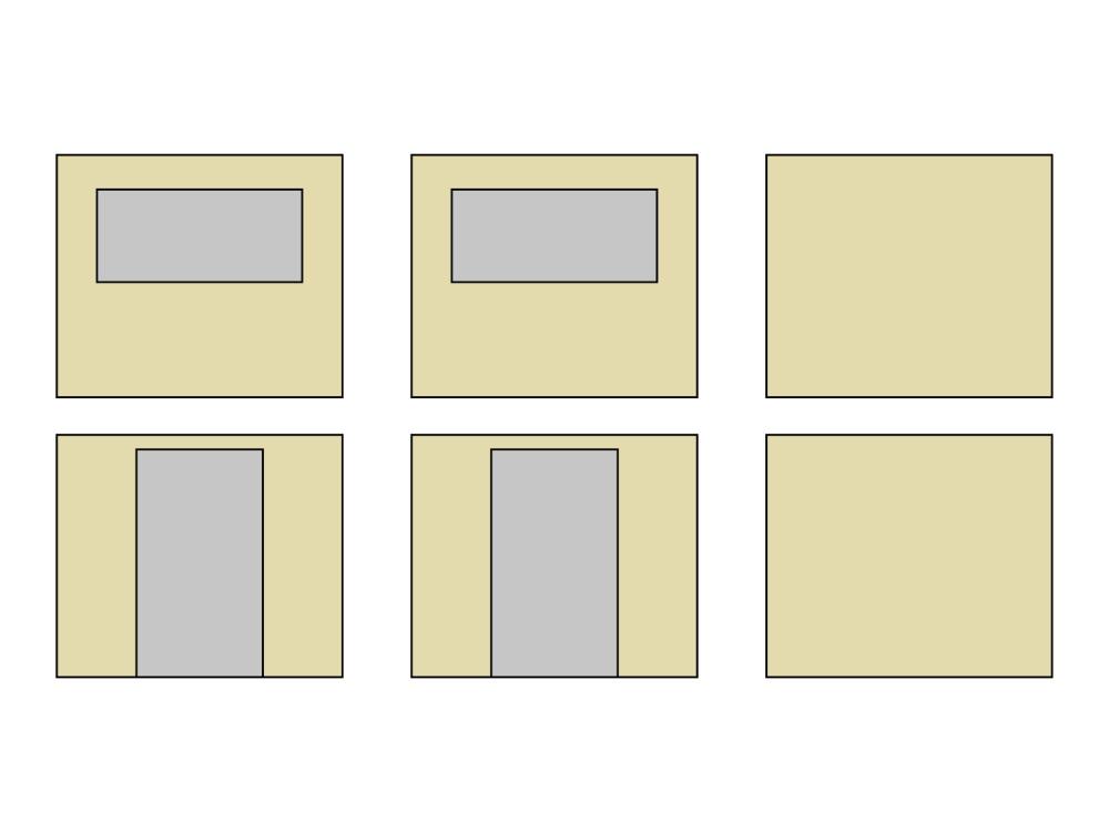 Tonnelle pliante Kit de parois latérales avec sac de transport - 3x6m - Polyester Cream