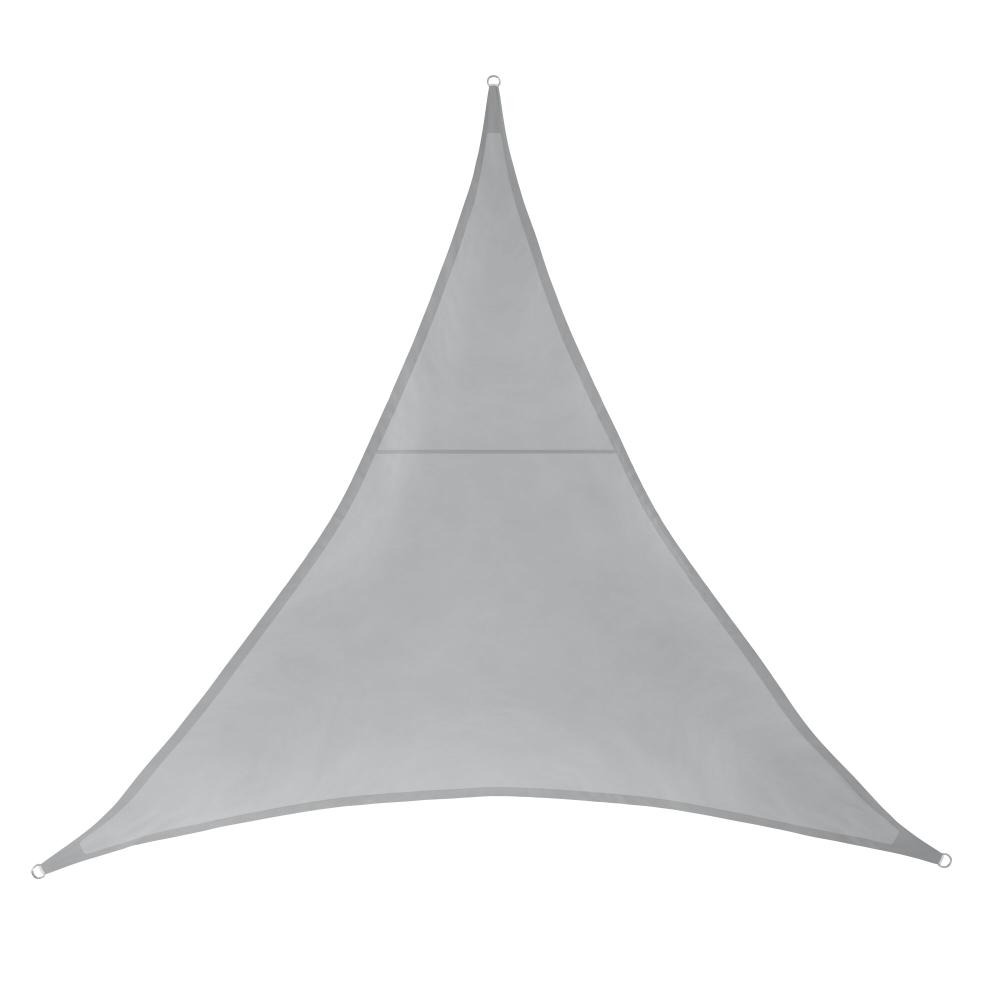 Shade sail - triangle - 5 x 5 x 5 m light grey