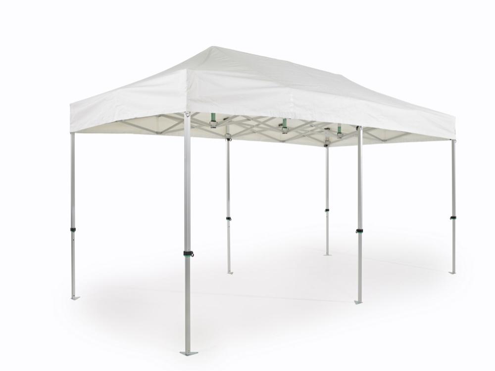 Vouwtent AluForce met dakzeil - 2,5x5m - PVC (mat) Wit