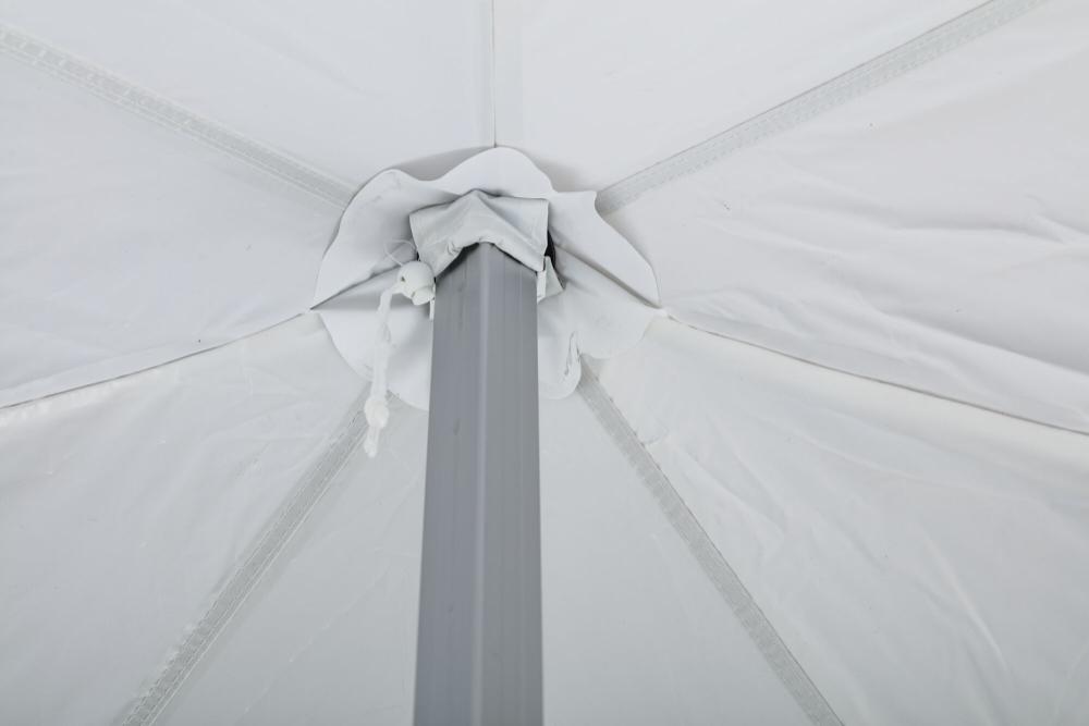 Faltzelt AluForce mit Dachplane - 3 x 3 m - Polyester Weiß