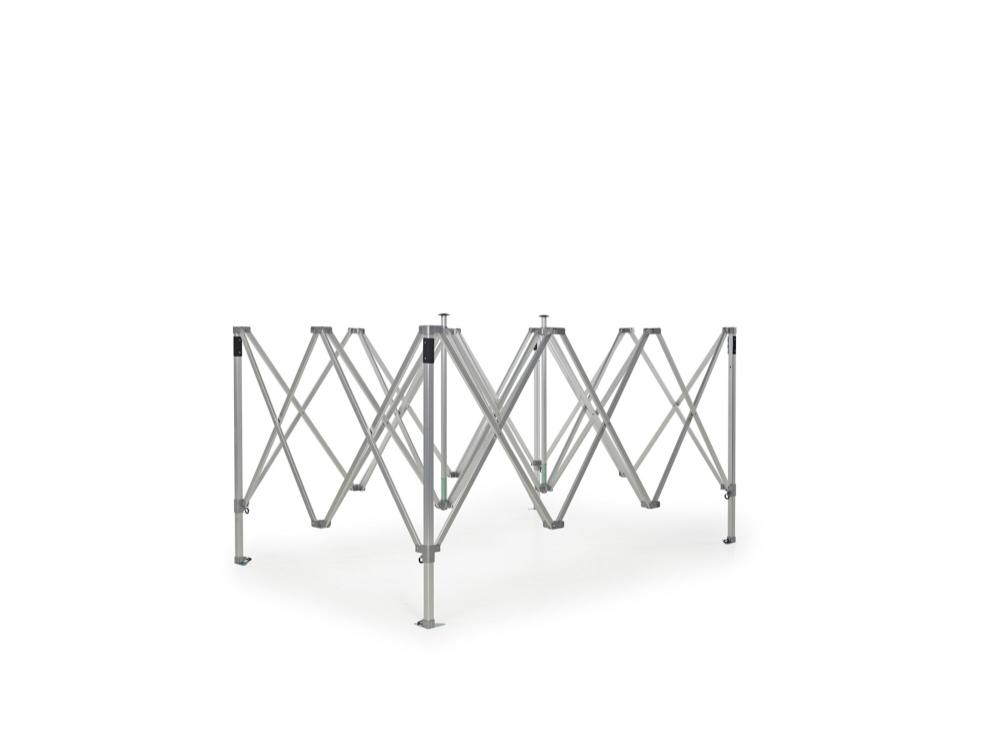 Tonnelle pliante AluLite structure - 3 x 4,5 m - Épaisseur 1,5 mm