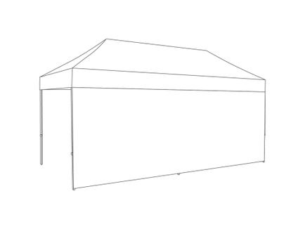 Faltzelt Seitenwand geschlossen - 5 m - PVC light (matt) Weiß Faltzelt Seitenwand geschlossen - 5 m - PVC light (matt) Weiß