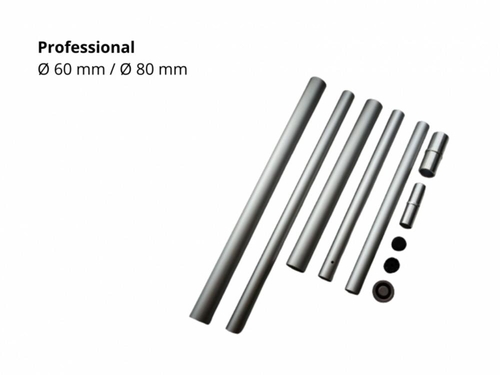 Aluminium palenset voor stretchtent 6,5x10 | Professional (Ø 60 mm - Ø 80 mm)