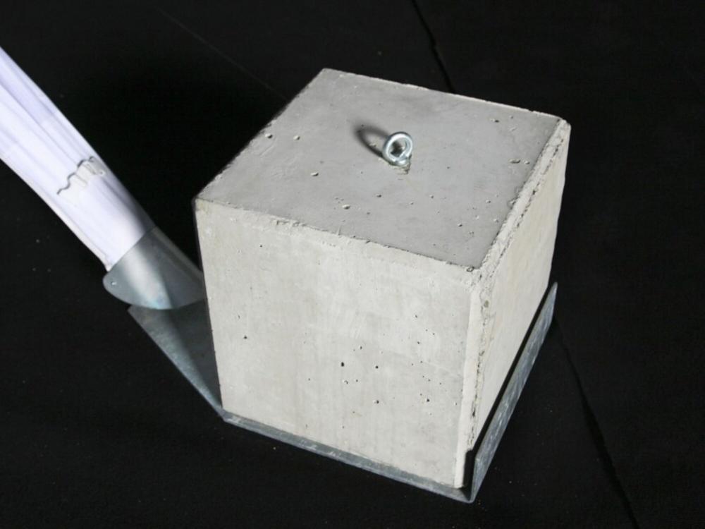 Tente étoile - plaque en acier pour bloc de béton - 145 kg