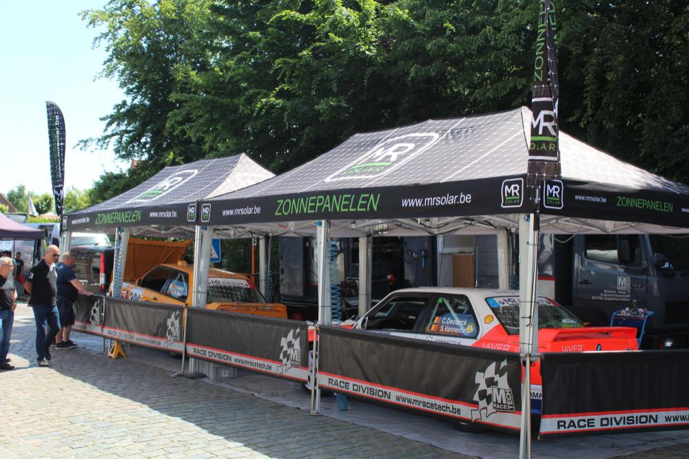 Vouwtent AluForce met dakzeil - 4x8m - Polyester Lichtgrijs