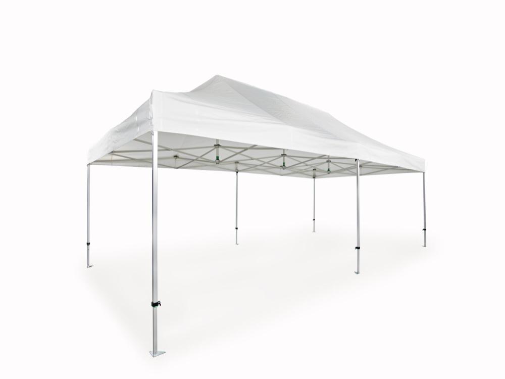Carpa plegable AluForce con techo de PVC- 4x8m blanco