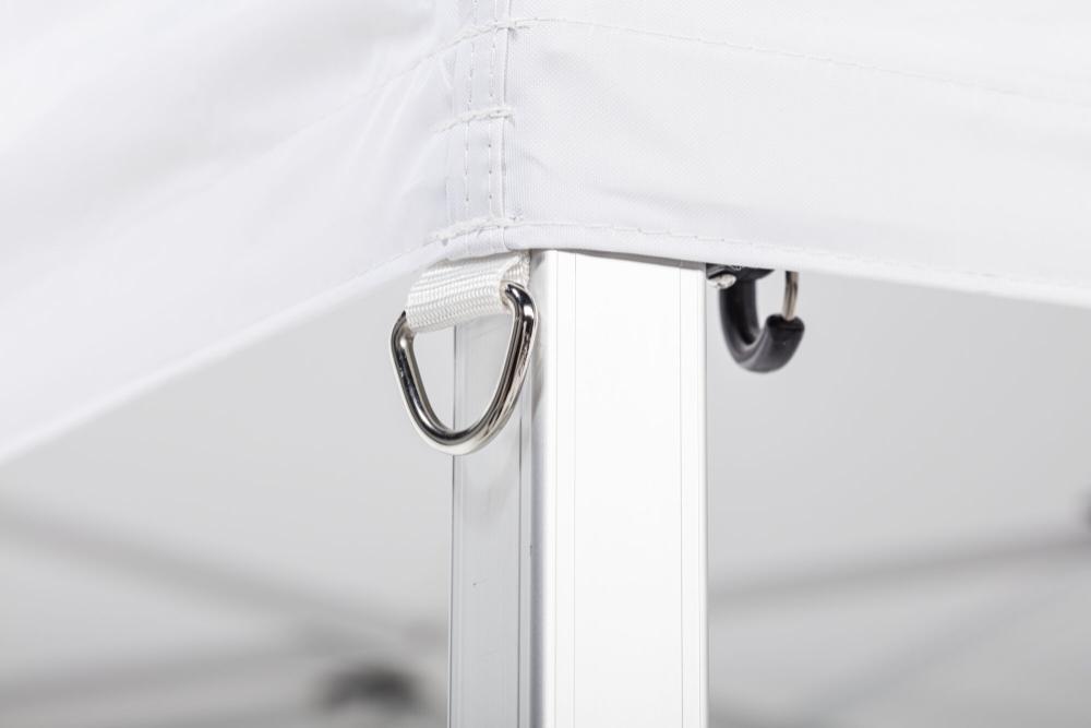 Faltzelt AluForce mit Dachplane - 3 x 3 m - Polyester Weiß