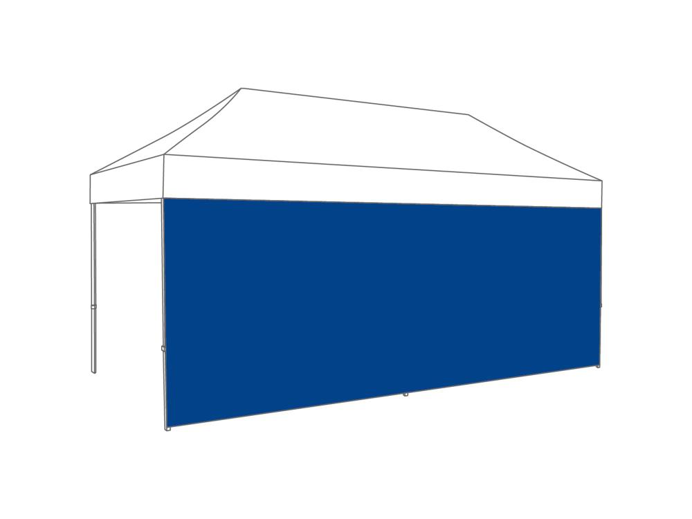 Tonnelle pliante Paroi latérale fermée - 5m - Polyester Bleu clair