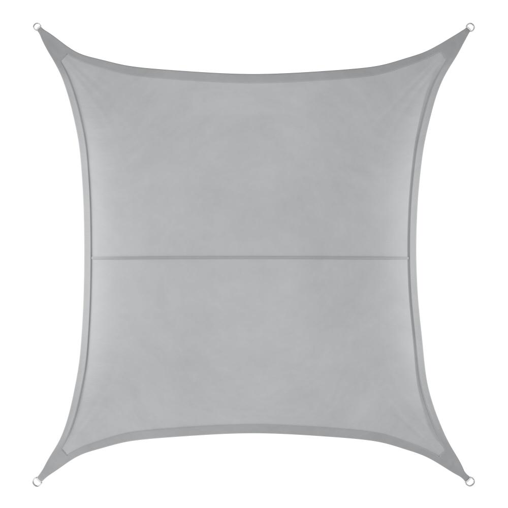 Shade sail - square - 3 x 3 m light grey