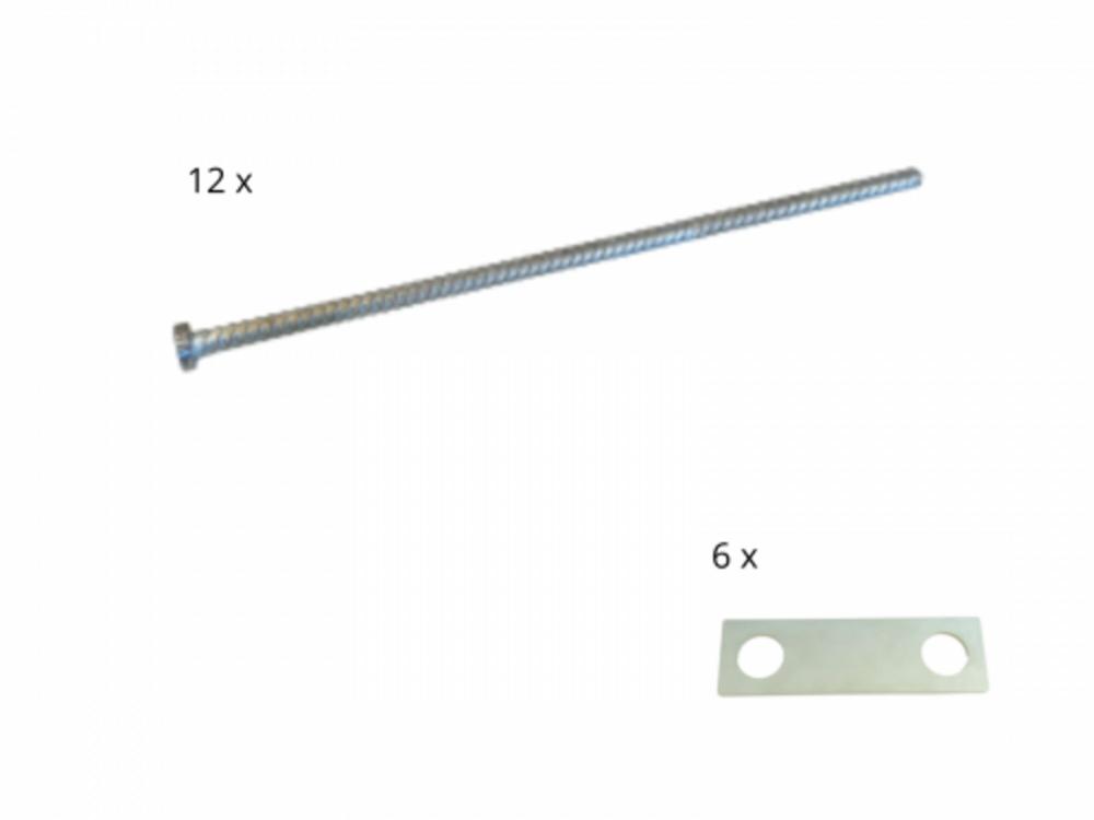 Sternzelt StellarLite Verankerungsset double (12 Heringe von 80 cm + 6 Platten doppel)