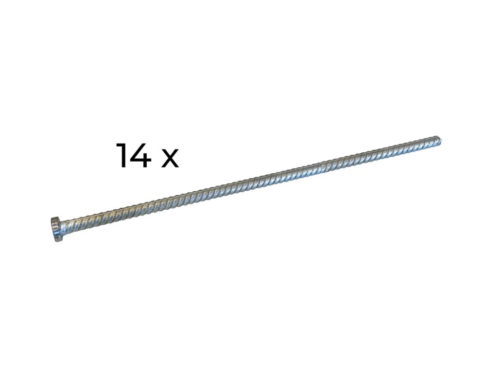 Set haringen (14) van 80 cm voor stretchtent 8,5 x 12,5 m