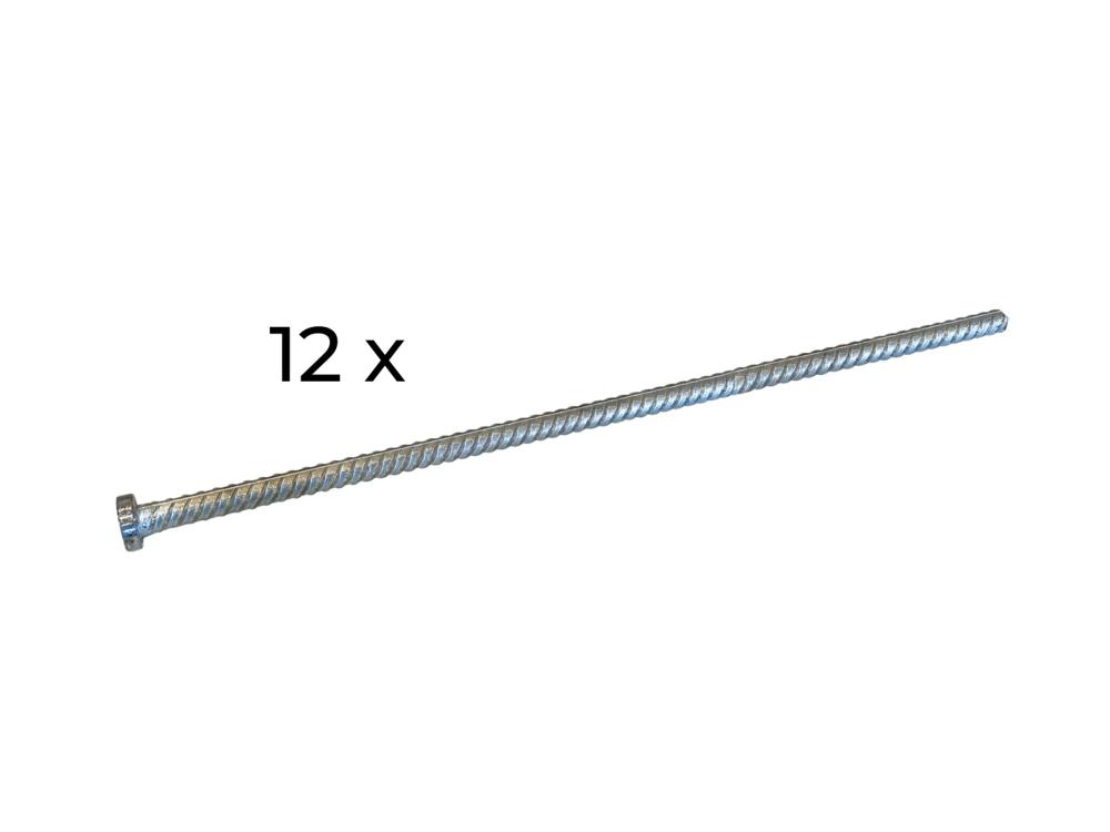 Set haringen (12) van 80 cm voor stretchtent 6,5 x 6,5 m