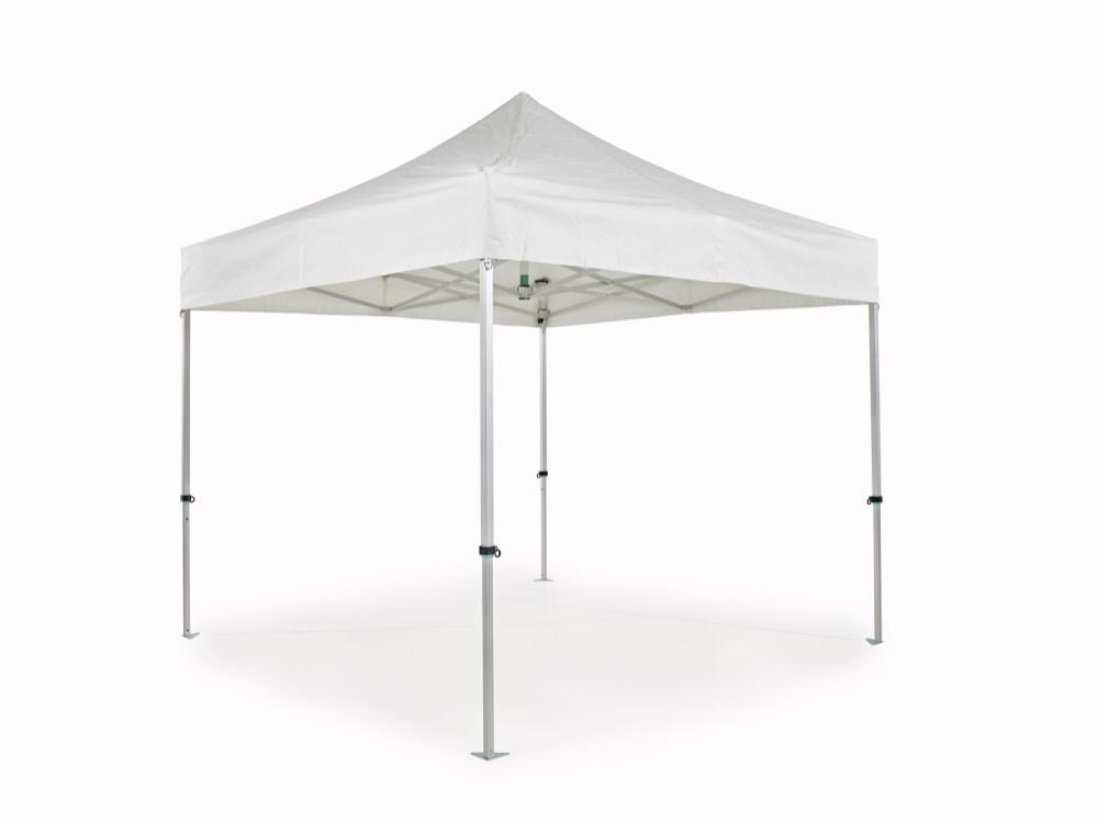 Faltzelt AluForce mit Dachplane - 3 x 3 m - PVC light (matt) Weiß