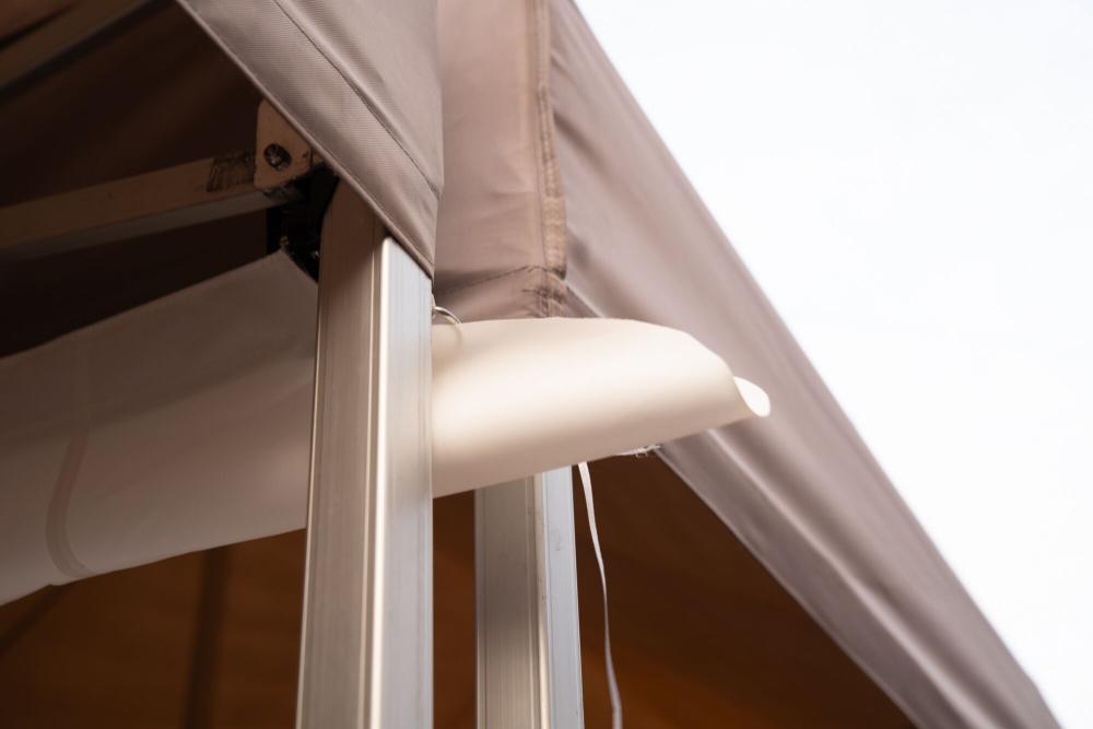 Tonnelle pliante Gouttière - 3m Blanc