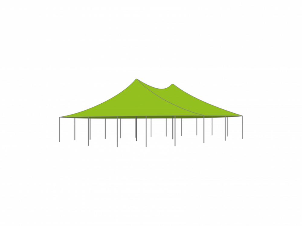 Sailcloth tent 14X20m - Passage height 2,44m