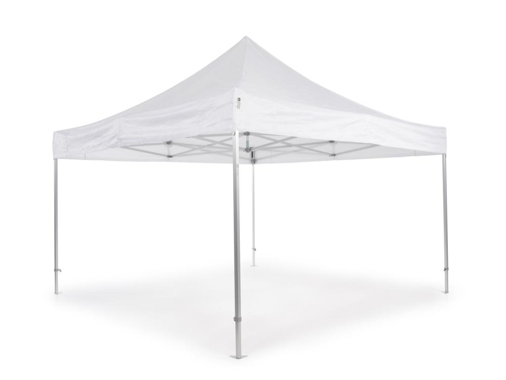 Vouwtent AluLite met dakzeil - 4x4m - Polyester Wit