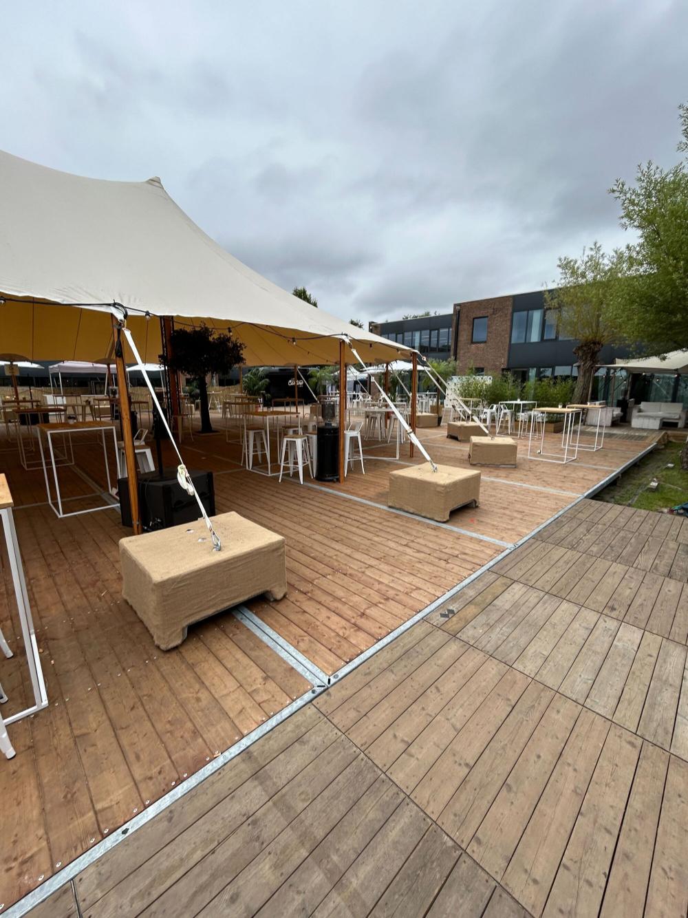 Hoes uit jute voor betonblok 650 kg