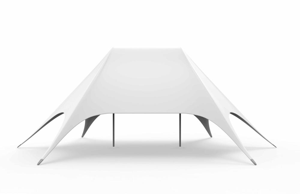Doppelsternzelt StellarLite - Satz 12 x 19 m - Polyester Weiß