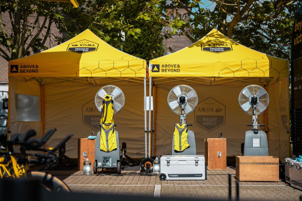 Faltzelt AluForce mit Dachplane - 3 x 3 m - Polyester Weiß