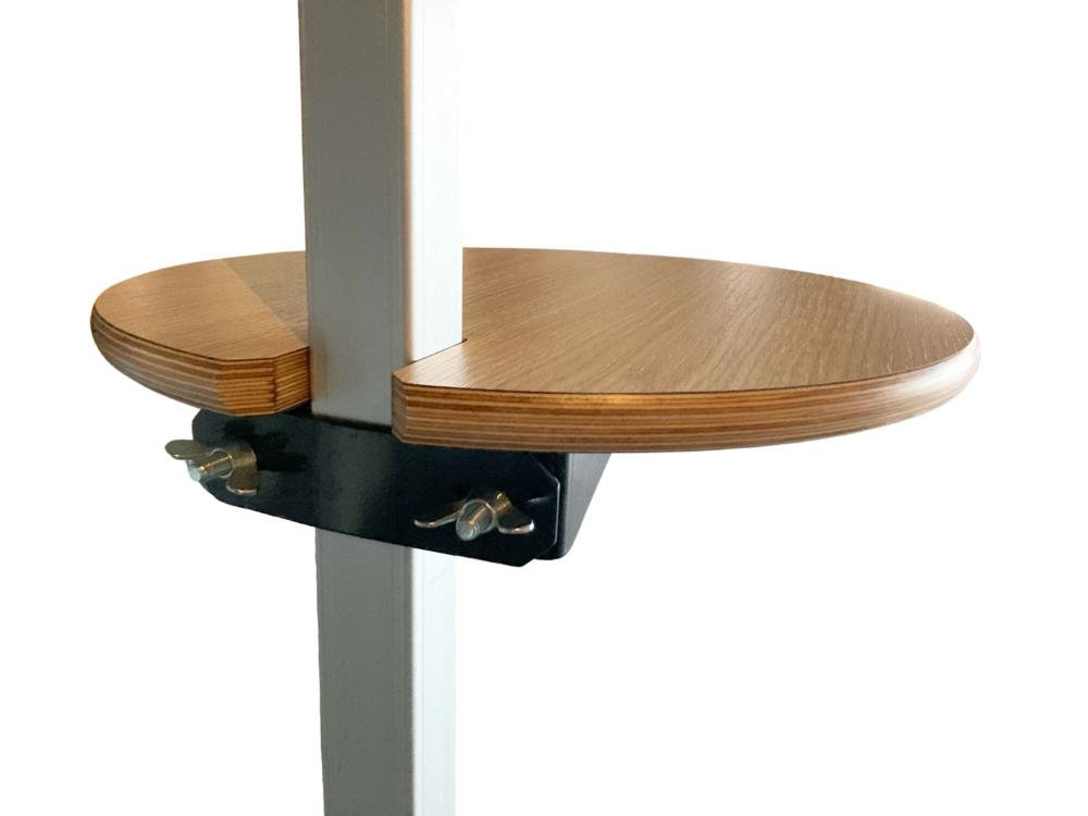 Runde Tischplatte aus Holz für Faltzelt
