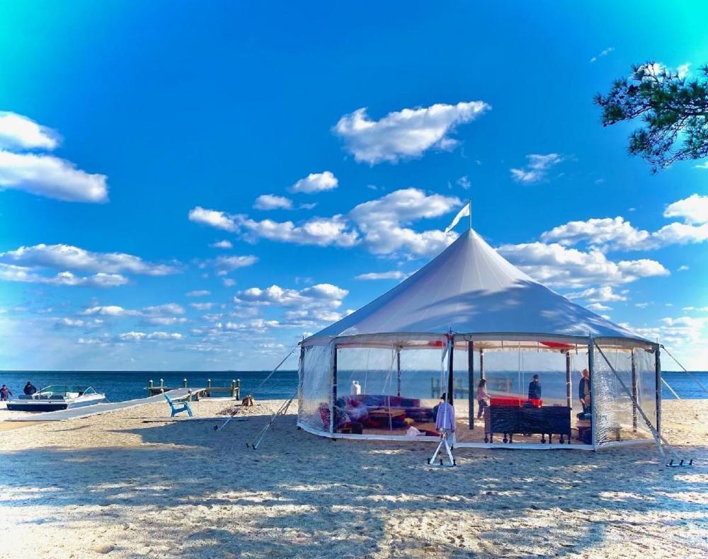 Sailcloth tent 10x10m - Passage height 2,44m