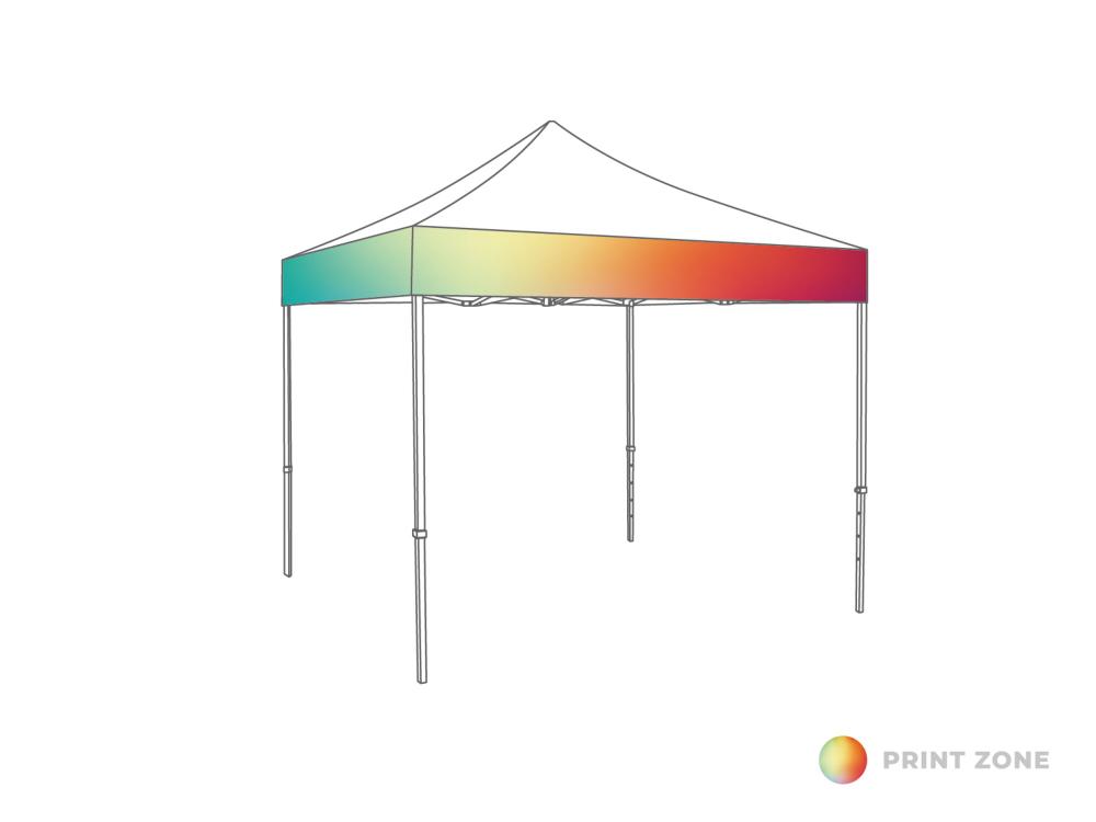 Impresión Sublimación Digital - Cenefa del techo - Carpa plegable - PVC Ligero- 3x3m
