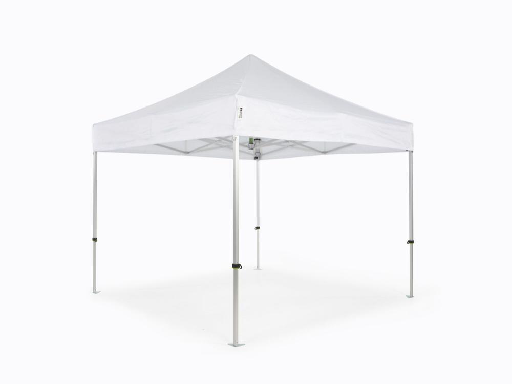 Faltzelt AluForce mit Dachplane - 3 x 3 m - Polyester Weiß