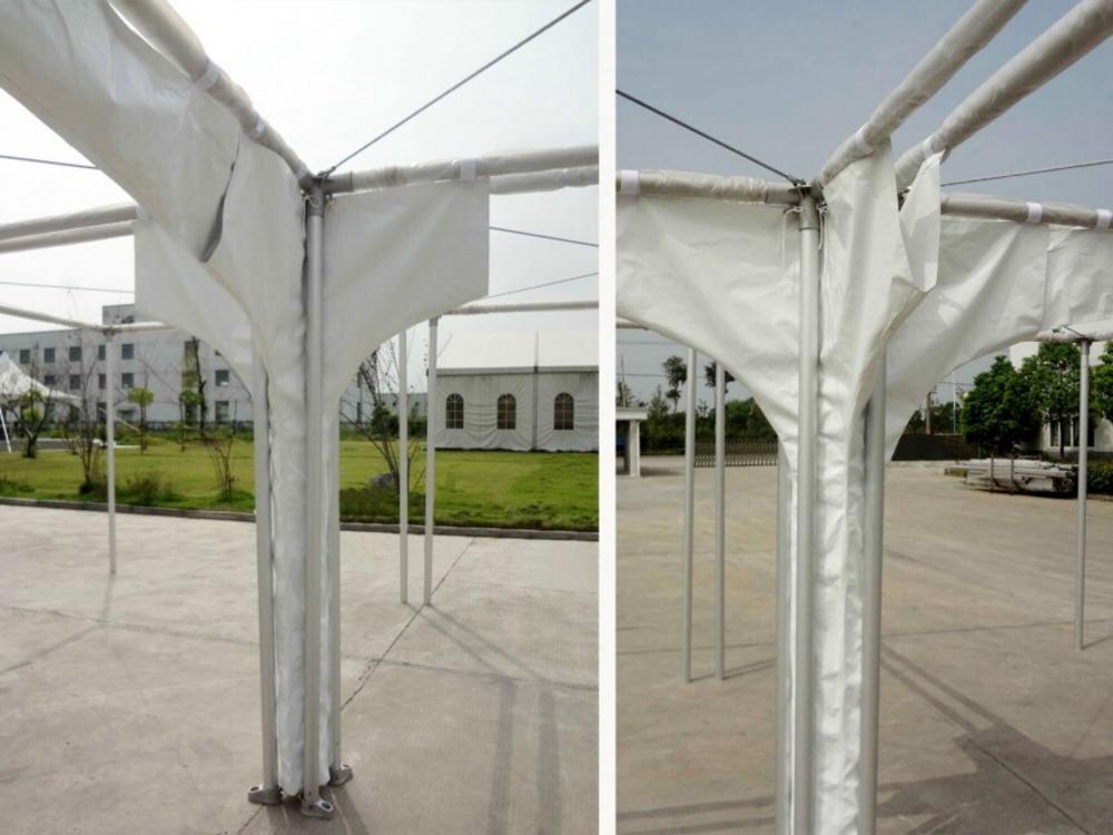 Tente pagode Gouttière verticale pour quatre pagodes Blanc