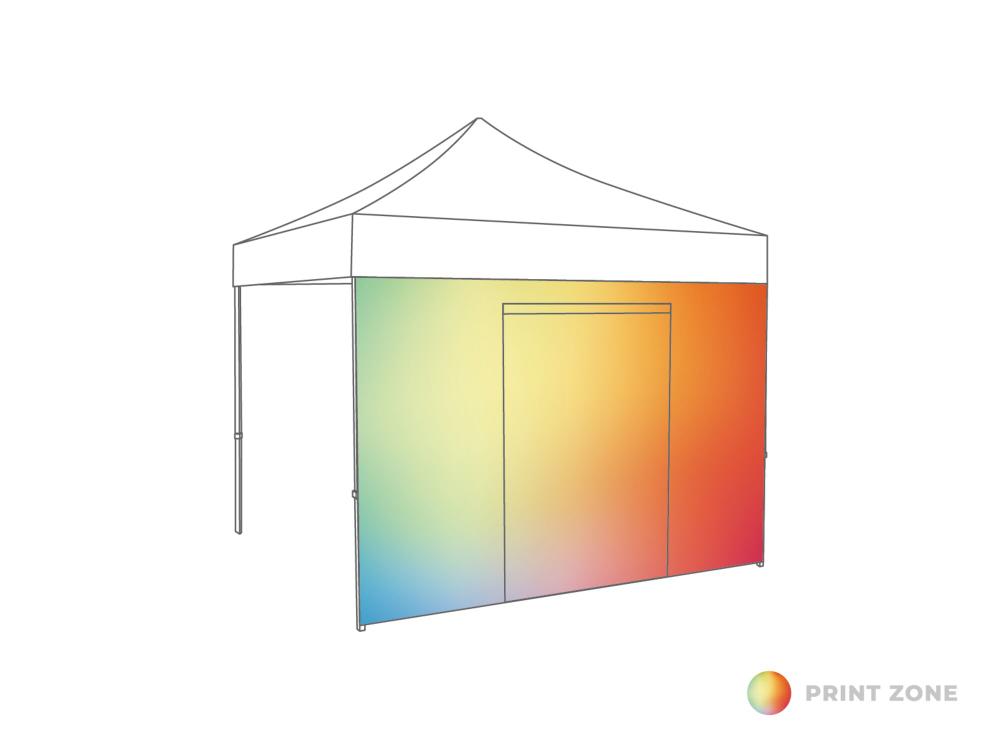 Folding tent Sidewall door - 3m - Polyester Print