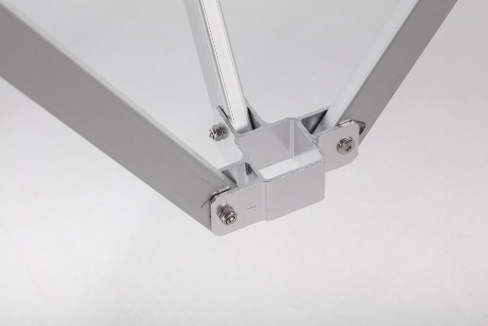 Faltzelt AluForce mit Dachplane - 3 x 3 m - Polyester Weiß