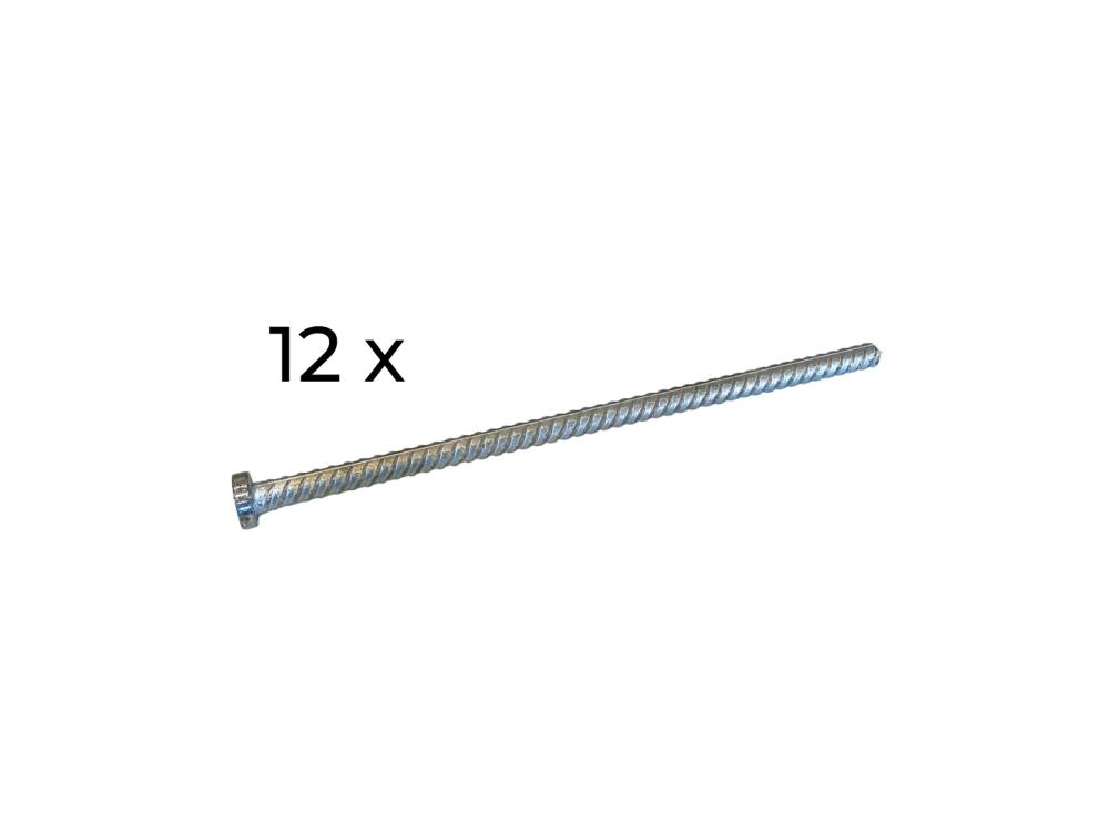 Set haringen (12) van 50 cm voor stretchtent 6,5 x 6,5 m